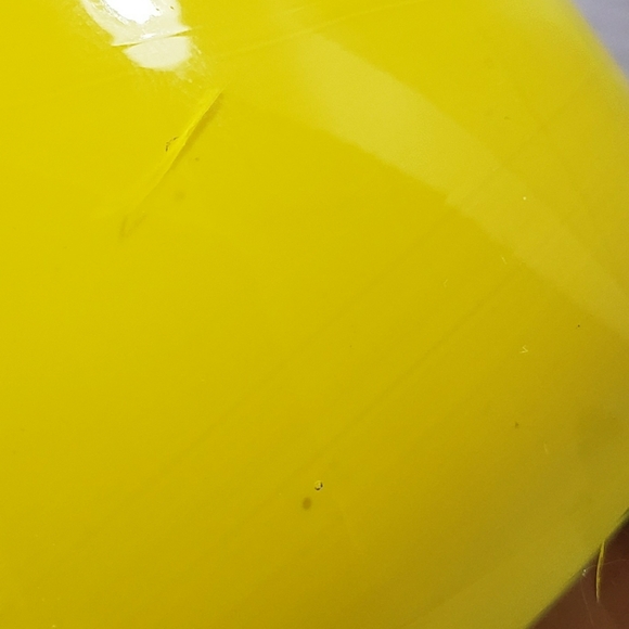 🌞SOLD🌞 Glassybaby Yellow Hand Blown Glass Candle Votive Pre Triskelion #2 - Picture 10 of 13